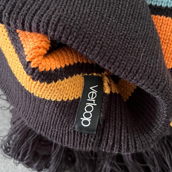 Verloop rainbow stripe hat and scarf set - Picture 2 of 3